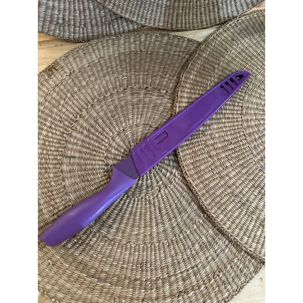 Large purple kitchen knife